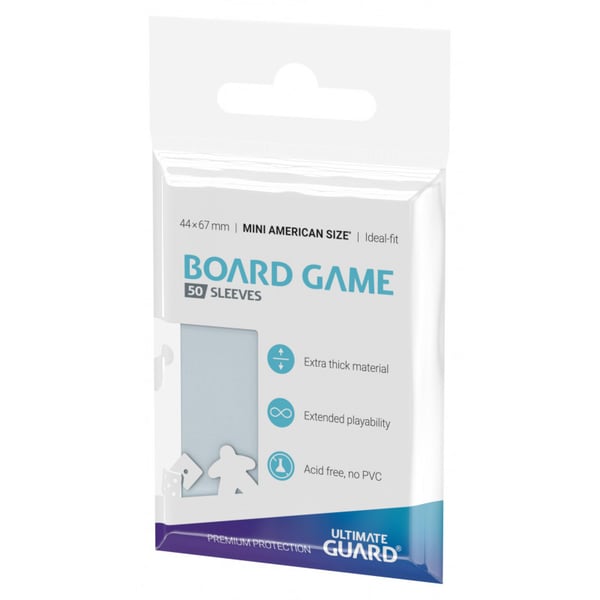 Miniatyrbild 3 av 4: ULTIMATE GUARD Board Game Sleeves Mini American Board Game Kortficka