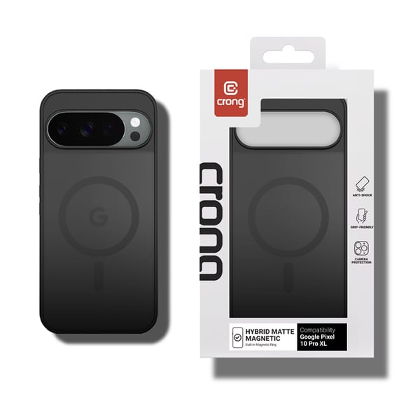 Miniatyrbillede 5 af 7: Crong CRGHMMGPX10PXLBLK mobiltelefon etui Cover Sort
