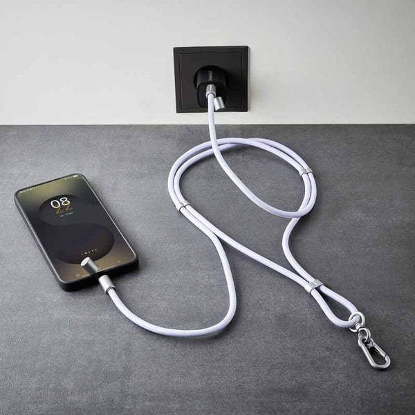 Intenso Handykette als Lade- + Datenkabel USB-C bis 1,65m lila USB-kablar USB C