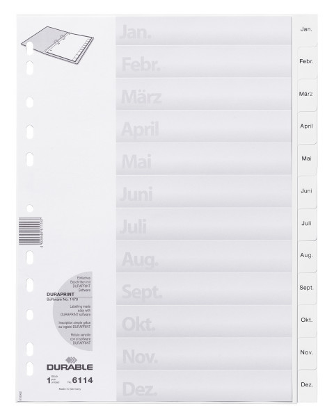 Durable 611402 opdeler Hvid