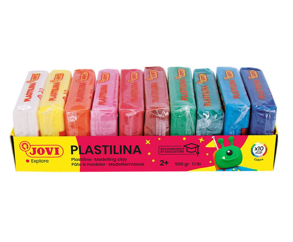 Jovi PLASTILINA Modellering ler 515 g Forskellige farver 1 stk