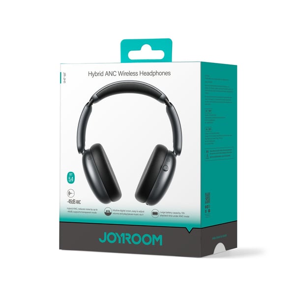 Pikkukuva 2 / 2: JOYROOM JR-JH1 kuulokkeet ja kuulokemikrofoni Langallinen Pääpanta Bluetooth Musta