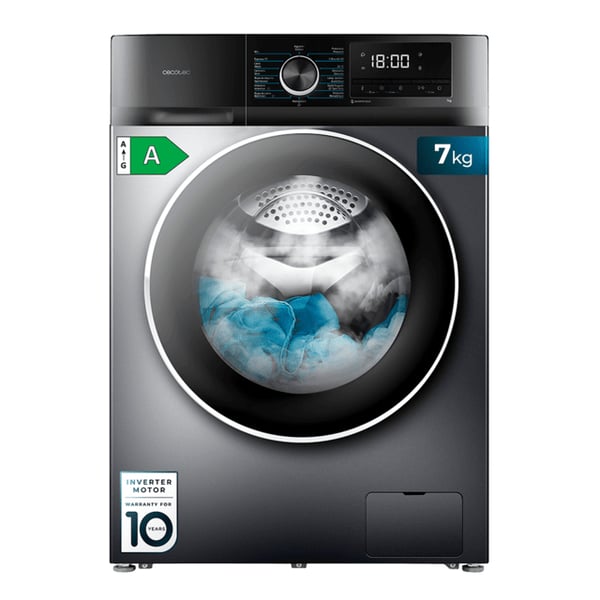 Miniatyrbillede 1 af 13: Cecotec Bolero Dresscode 7500 Inverter A vaskemaskine Front-læsning 7 kg 1400 rpm Grå