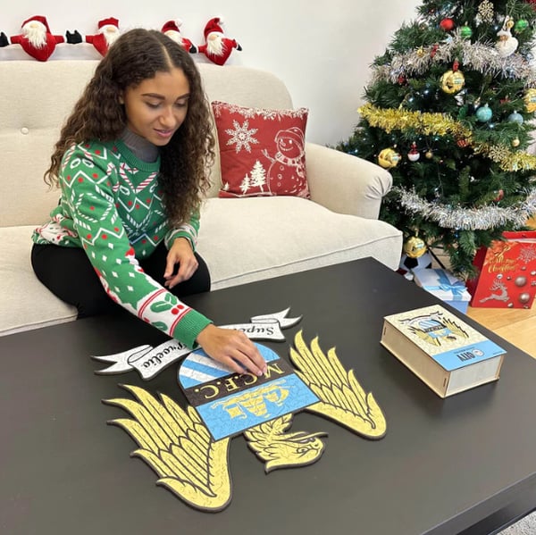 Iconic Puzzles Manchester City FC Formpussel 270 styck Idrott