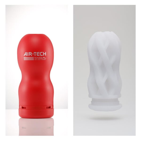Tenga AIR-TECH REGULAR Stroker för män Röd Termoplastisk elastomer (TPE)