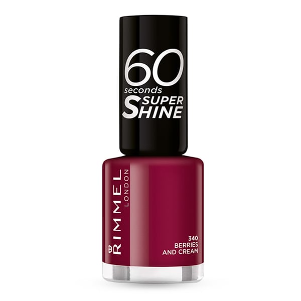Rimmel 60 Seconds Super Shine neglelak 8 ml Bordeaux Glans Rimmel 60 Seconds Super Shine neglelak 8 ml Bordeaux Glans