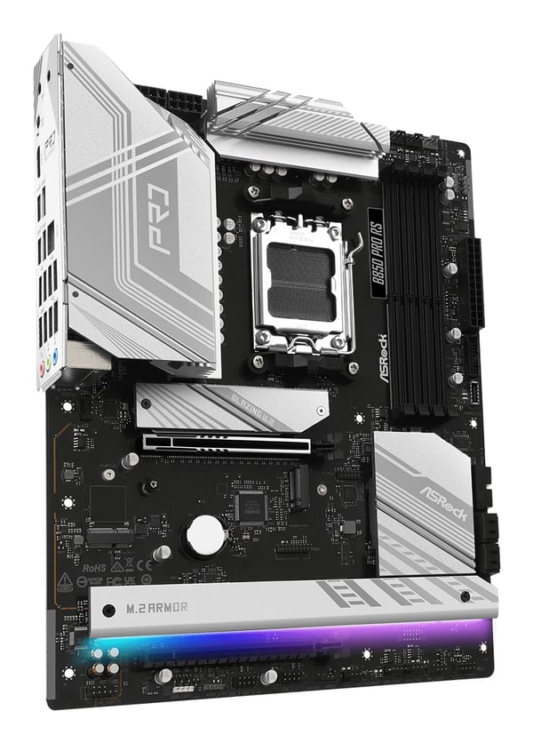 ASRock B850 Pro RS - Emolevy - ATX - Socket AM5 - AMD B850 -piirisarja - USB-C 3.2 Gen 2x2, USB-C 3