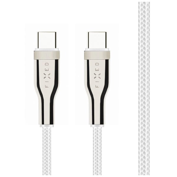 Miniatyrbillede 3 af 7: FIXED FIXDB-CC12-WH USB-kabel USB 2.0 1,2 m USB C 4,8 Gbit/sek. 100 W Hvid