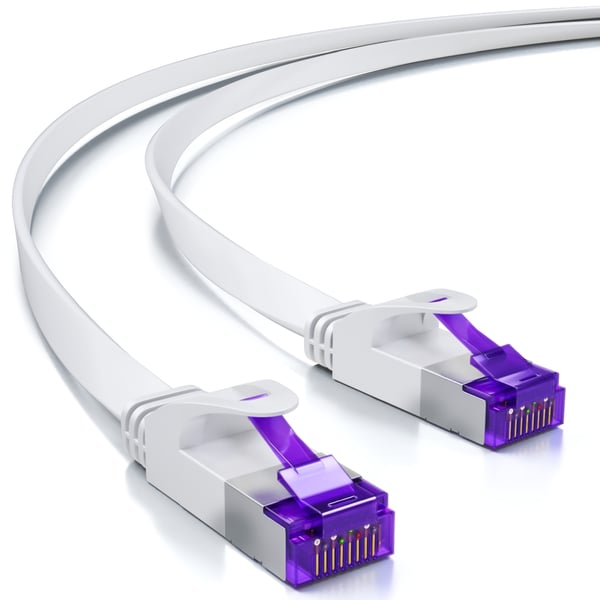Miniatyrbillede 1 af 12: deleyCON MK2914 netværkskabel Hvid 0,5 m Cat7 U/FTP (STP)