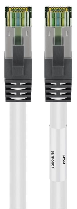 Miniatyrbillede 1 af 6: Goobay 55126 netværkskabel Hvid 3 m Cat8.1 S/FTP (S-STP)