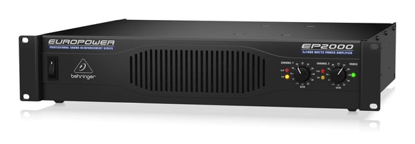 Behringer EP2000 audio forstærker Optræden/scene Sort