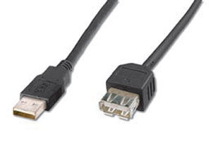 ASSMANN Electronic 2m USB 2.0 USB-kabel USB A 0,48 Gbit/sek. Sort