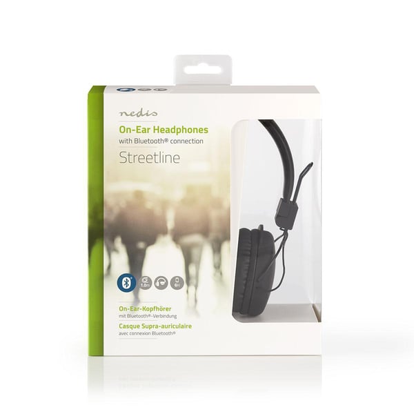 Miniatyrbillede 6 af 8: Nedis HPBT1100BK hovedtelefoner/headset Trådløs Musik Micro-USB Bluetooth Sort