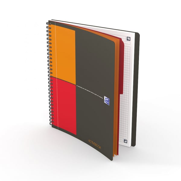 Oxford 400080786 blok og notesblok B5 Grå