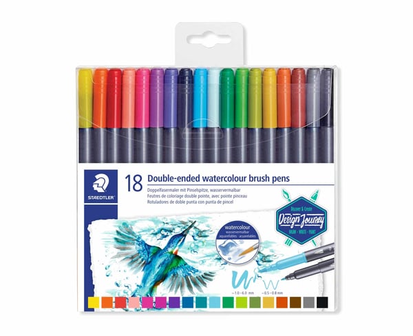 Miniatyrbillede 1 af 7: Staedtler 3001 filtpen Fin/ekstra fed Flerfarvet 18 stk