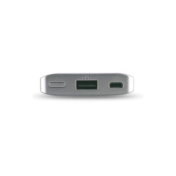 RealPower PB-4000 Fashion Lithium polymer (LiPo) 4000 mAh Blå, Sølv
