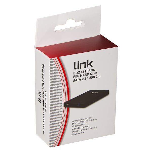 Miniatyrbillede 4 af 7: Link Accessori LKLOD254 drevkabinet HDD kabinet Sølv, Hvid 2.5"