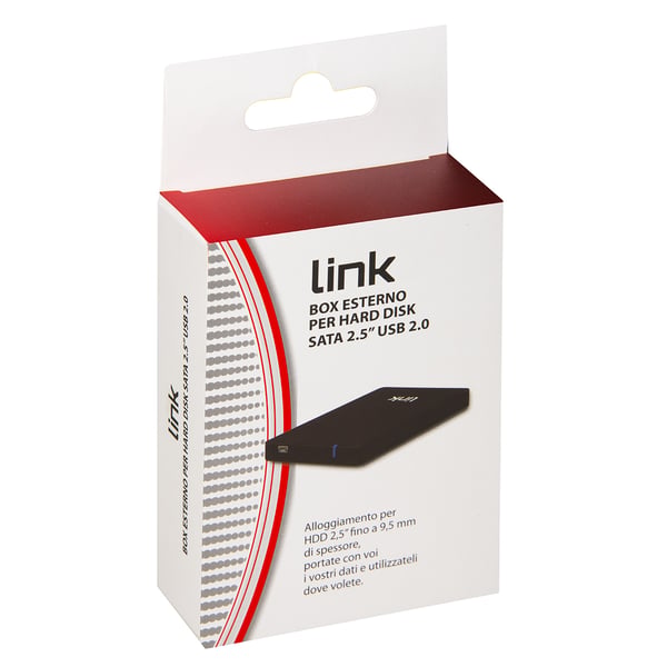 Miniatyrbillede 3 af 4: Link Accessori LKLOD252 drevkabinet HDD kabinet Sort 2.5"