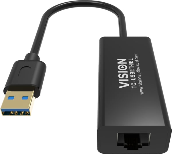 Pikkukuva 7 / 7: Vision TC-USBETH/BL - Verkkosovitin - USB 2.0