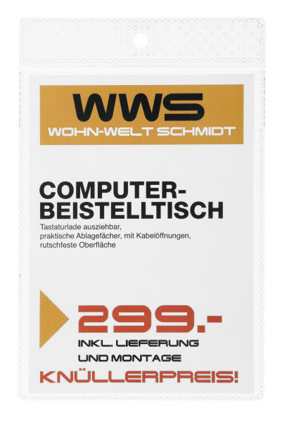Miniatyrbillede 3 af 3: Durable kortholder - til A6 - gennemsigtig (pakke med 100)