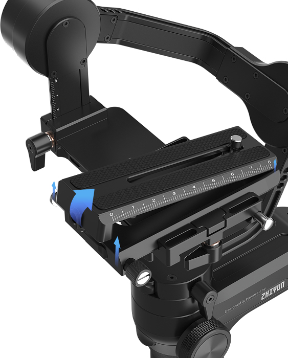 Miniatyrbild 5 av 7: Zhiyun Tech Weebill Lab Kamerastabilisator för smartphone/sport- och actionkameror Svart