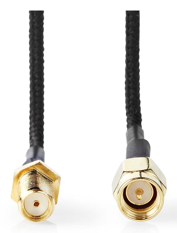 Miniatyrbillede 3 af 4: Nedis CSGL02020BK05 koaxial kabel 0,5 m SMA Sort