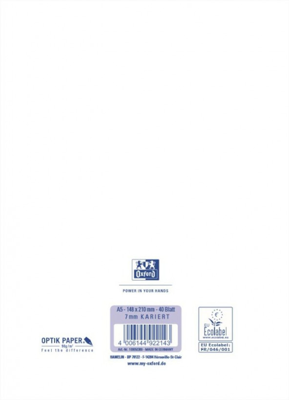Miniatyrbild 3 av 3: Oxford 100050389 anteckningsböcker A5 Orange