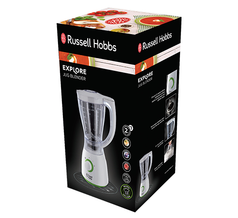 Russell Hobbs Explore 1,5 l Bänkmixer 500 W Grön, Vit