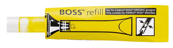 Miniatyrbillede 1 af 4: STABILO BOSS refill genopfyldning til markør Gul 1 stk