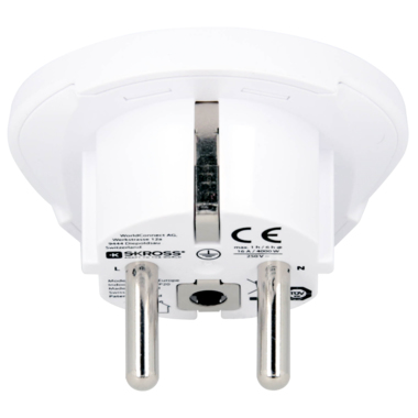 Skross 1500211-E strømstik adapter Type F Universel Hvid