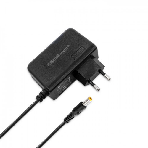 Qoltec 51028 strømadapter og vekselret Indendørs 18 W Sort