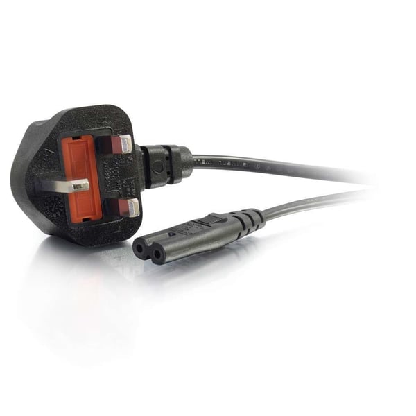 Miniatyrbild 1 av 2: C2G 80611 Svart 1 m Strömkontakt typ G C7 coupler