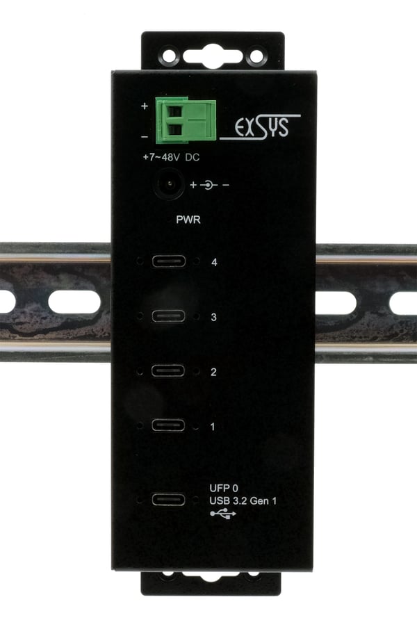 Miniatyrbild 2 av 5: EXSYS EX-1144HMVS gränssnittshubbar USB 3.2 Gen 1 (3.1 Gen 1) Type-C Svart
