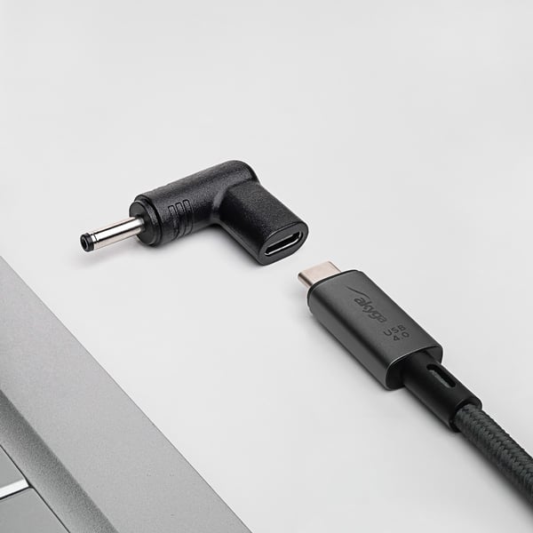Miniatyrbillede 2 af 3: Akyga AK-ND-C05 kabel kønsskifter USB-C 3.5 x 1.35 mm Sort