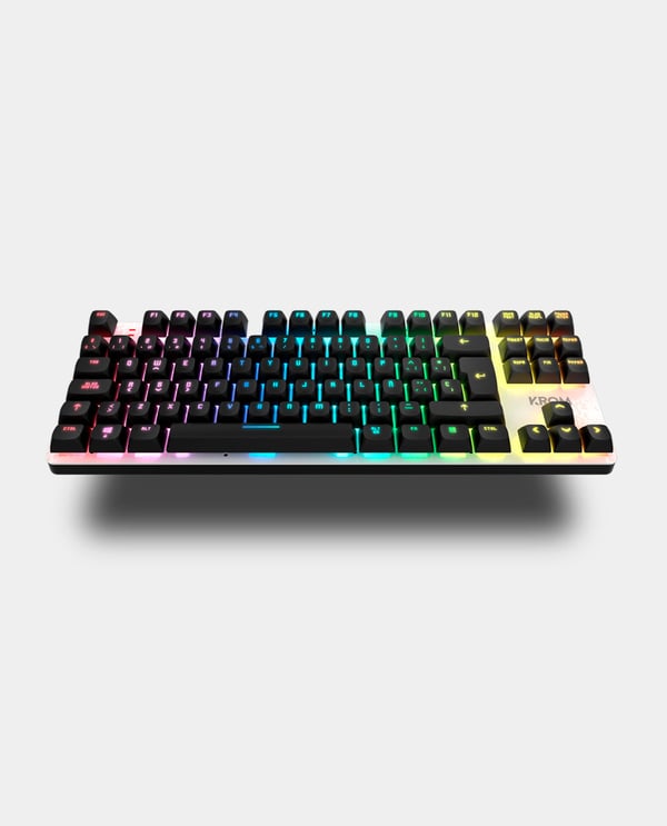 Miniatyrbillede 5 af 12: Krom NXKROMKERNELPROSP tastatur Spil USB + RF Wireless + Bluetooth QWERTY Spansk Sort, Hvid