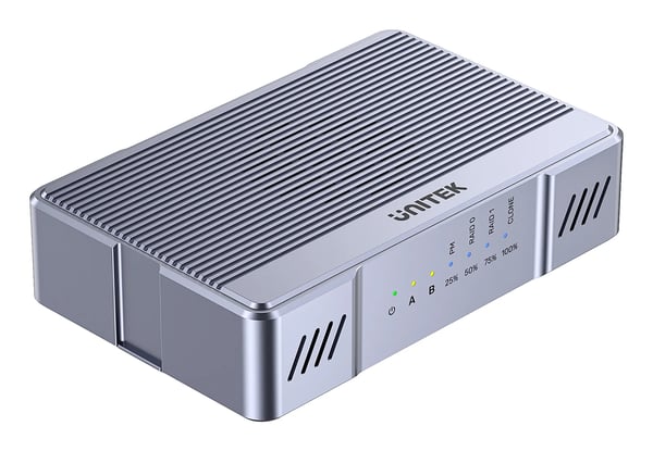 Unitek kabinet 2x M.2 20 Gb/s RAID0, RAID1 + kloning