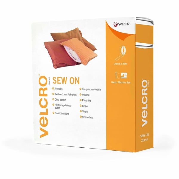Velcro VEL-EC60286 kardborrefäste Vit 1 styck