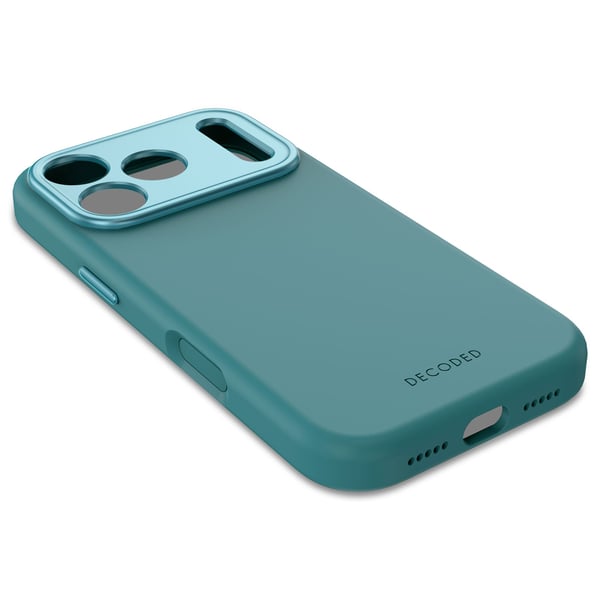 Decoded Silicone Backcover Apple iPhone 17 Pro Retro Blue matkapuhelimen suojakotelo 16 cm (6.3") Suojus Sininen