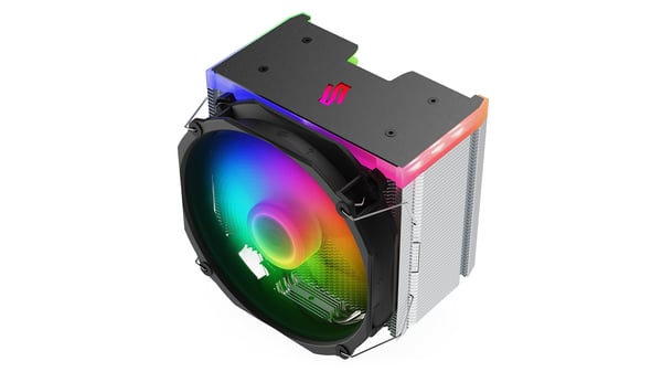 Miniatyrbillede 5 af 15: SilentiumPC Fortis 5 ARGB Processor Luftkøler 14 cm Sort, Grå, Stål