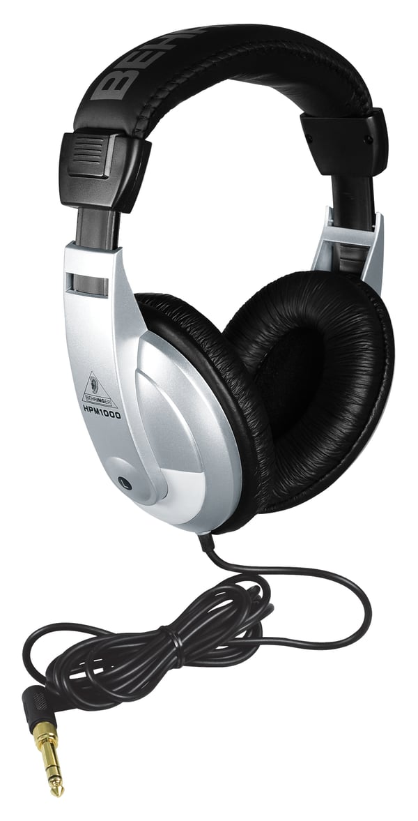 Behringer HPM1000 hovedtelefoner/headset Ledningsført Musik Sort, Sølv