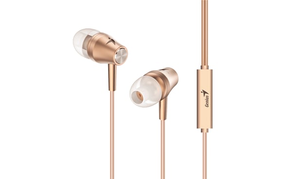 Genius Computer Technology HS-M360 Headset Kabel I öra Guld, Metallisk