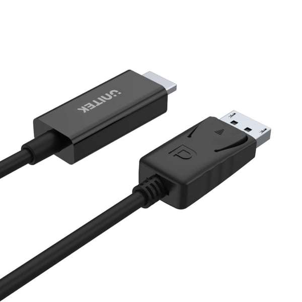 Pikkukuva 4 / 4: UNITEK Y-5118CA videokaapeli-adapteri 1,8 m HDMI-tyyppi A (vakio) DisplayPort Musta
