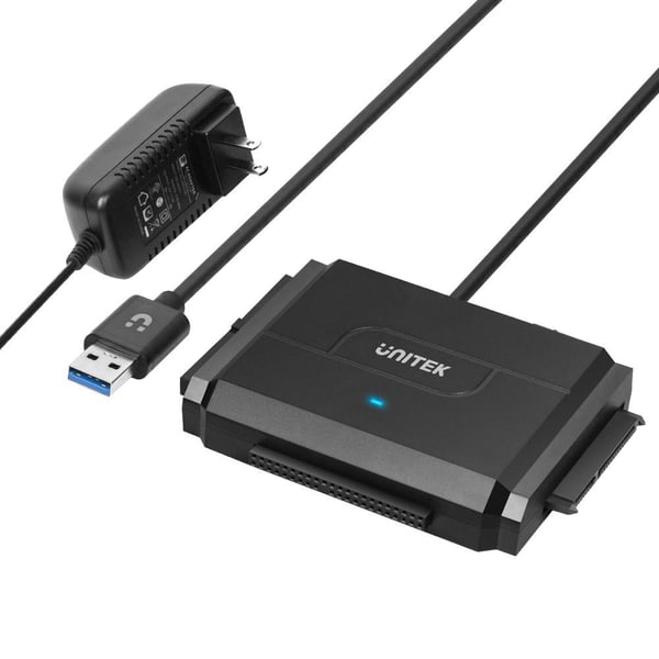 UNITEK Y-3324 Dockningsstation för lagringsenhet USB 3.2 Gen 1 (3.1 Gen 1) Type-A Svart