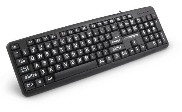 Miniatyrbild 4 av 4: Esperanza EK129 tangentbord HTPC USB QWERTY Engelska (Storbritannien) Svart