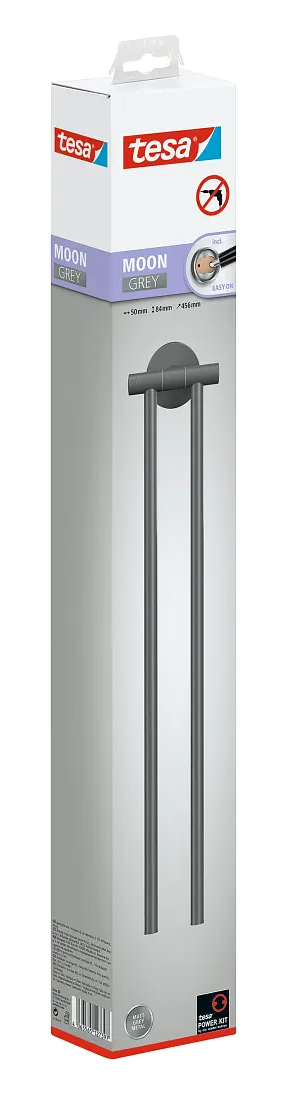 TESA 40582-00000-00 handdukshållare och -ring Väggmonterad Grå
