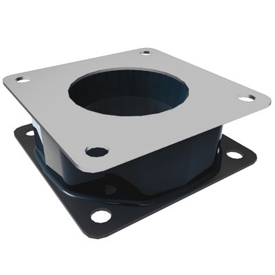 RAM Mounts RAM-SHOCK-75U monteringskit Svart