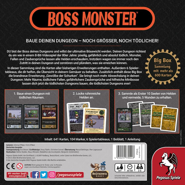 Pikkukuva 4 / 4: Pegasus Boss Monster Big Box Lautapeli Matkailu-/seikkailupeli