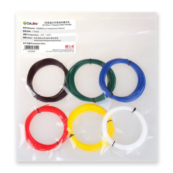 CoLiDo COL3D-LCD0696 3D print materiale Sort, Blå, Grøn, Rød, Hvid, Gul