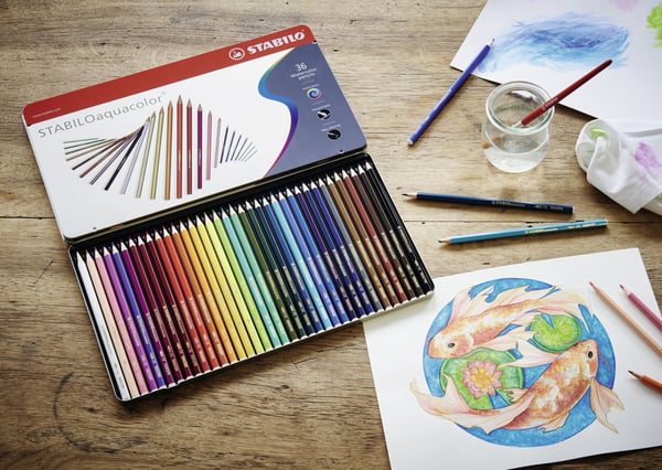 Miniatyrbild 5 av 6: STABILO Aquacolor Multifärg 36 styck