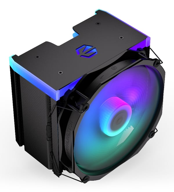Miniatyrbillede 13 af 19: ENDORFY Fortis 5 Black ARGB Processor Luftkøler 14 cm Sort 1 stk